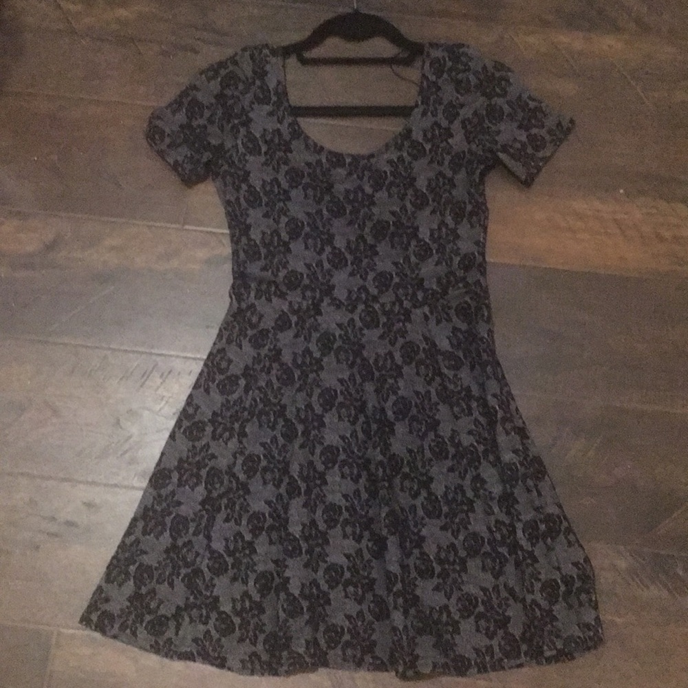 H&M gothic skater dress